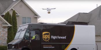 UPS Van with Drone