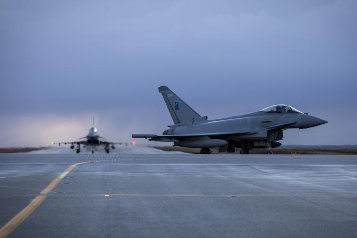 Two RAF Typhoons - Iceland [MoD Crown Copyright]